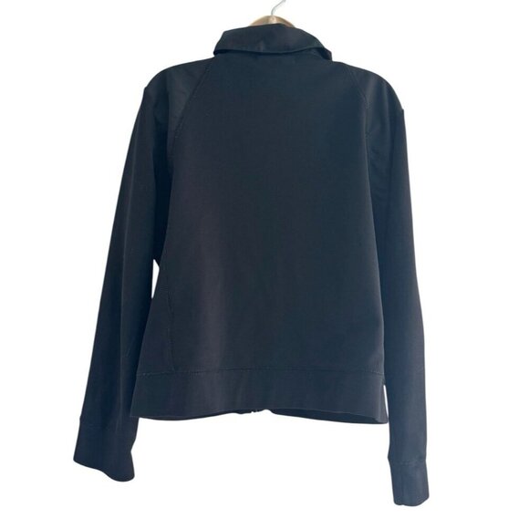 L-RL Lauren Ralph Lauren Active Women’s Sz L Black Full Zip Jacket Toggle Neck - Picture 3 of 9